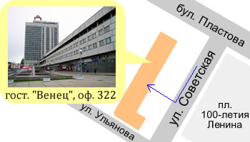 Салон лазерной эпиляции Клеопатра. г. Ульяновск. Схема проезда.